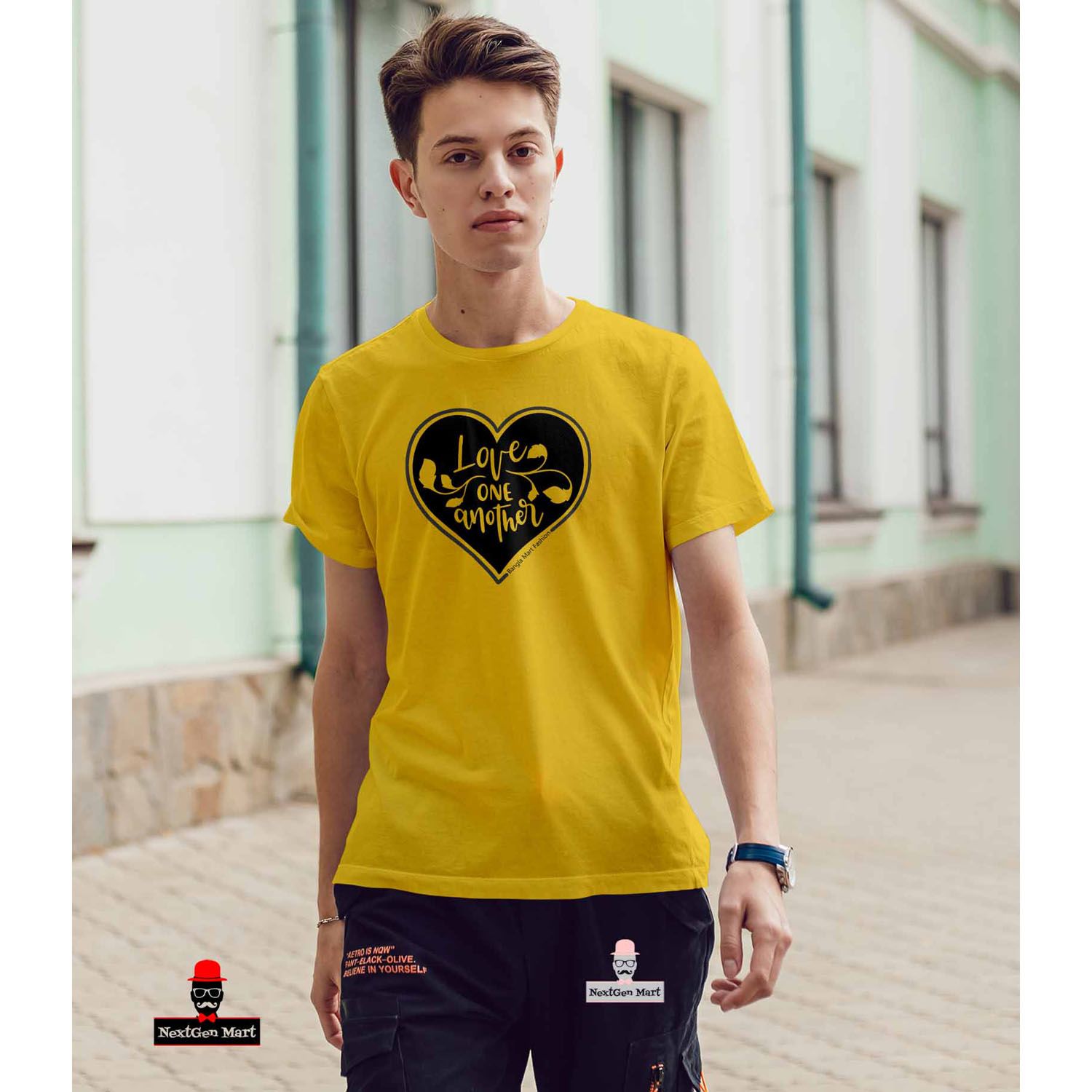 Short Sleeve Half Hata Comfortable Jersey Tshirt