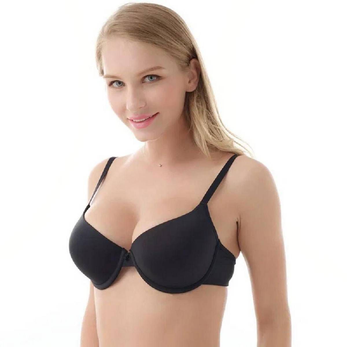Cotton Bra for Women Black Color