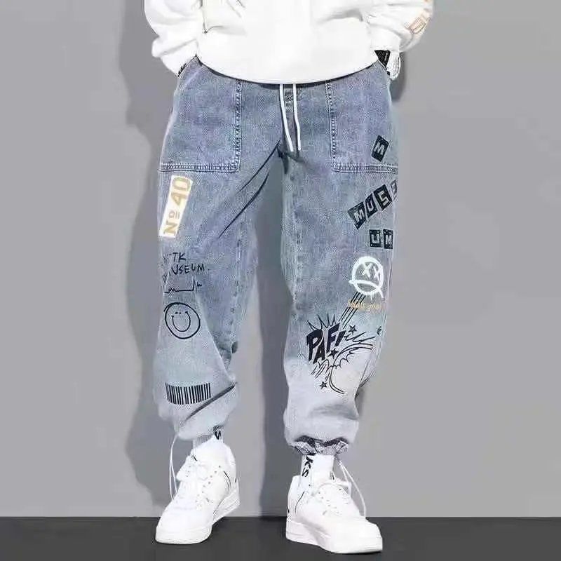 Fashion Men's Cargo pants Hip Hop Streetwear Jogging Pants Men Casual Elastic Waist Men Clothing Trousers