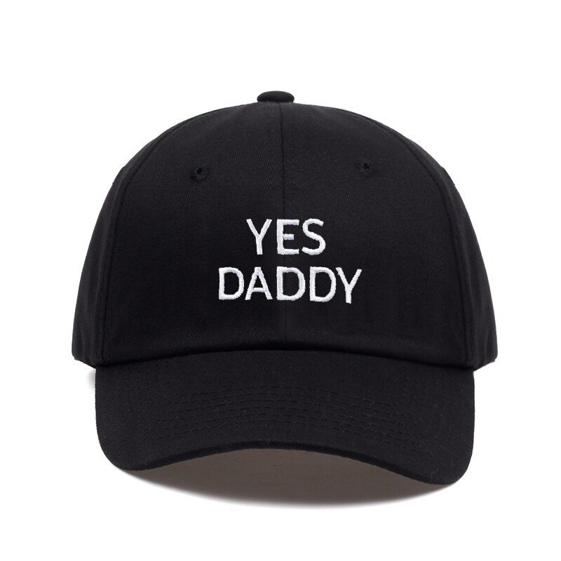 2018 Yes Daddy Embroidered Adjustable golf Cotton Cap Dad Hat Black baseball cap men snapback cap hat