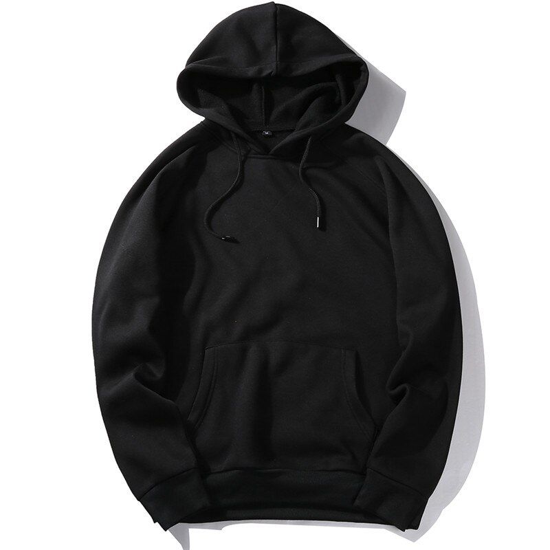 Covrlge EU Size Fashion Colorful Hoodies Men's Thicken Clothes Winter Sweatshirts Men  Hop Streetwear Solid Fleece Man MWW046