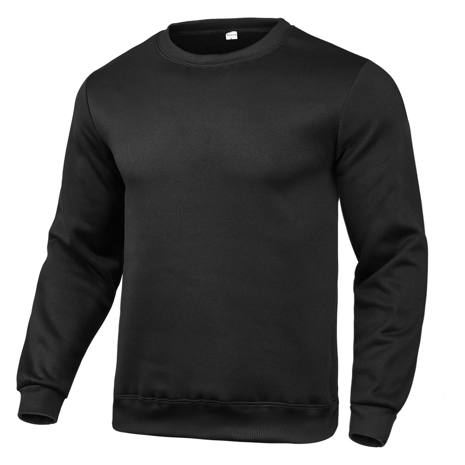 Couple Pullover Round Neck Crew Neck Rib Bottom Sweatshirt