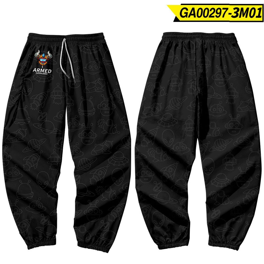 Jnese Style Anime Sweatpants Men Multi Pocket Long Cargo Pant Harajuku Jogger Trousers Streetwear Pants Plus Size 4XL 5XL 6XL
