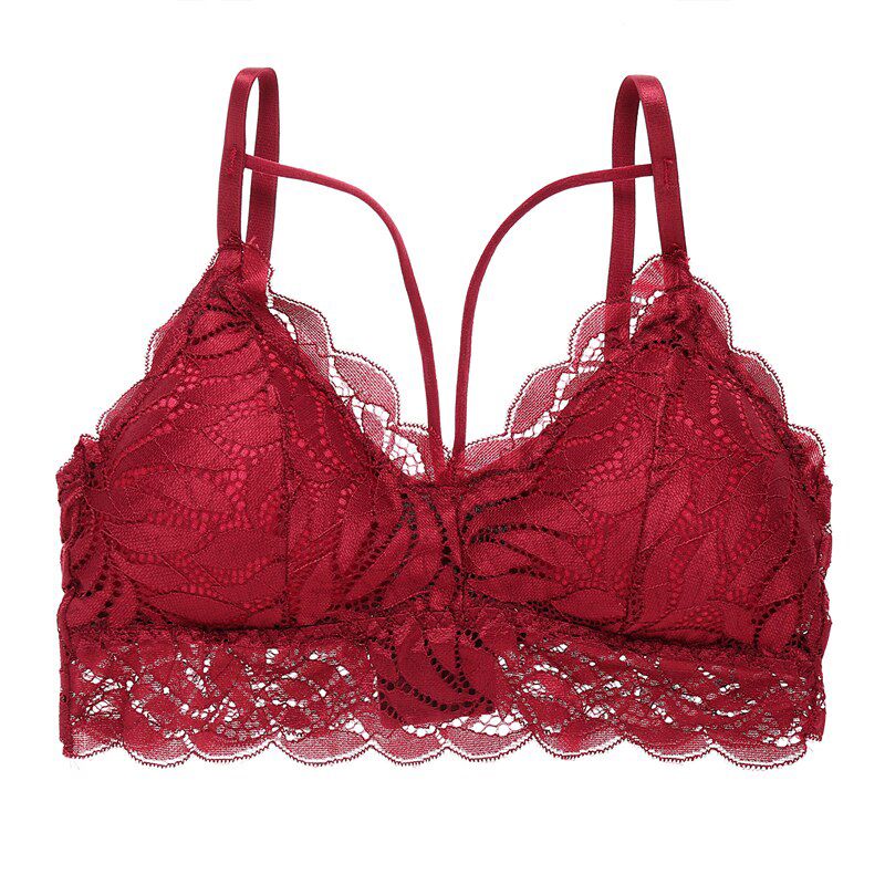 Adjustable Shoulder Crop Top  Deep V Lace Bra Flower Tank Top Bra  Lace Floral Crochet Vest  Full Lace Decroation