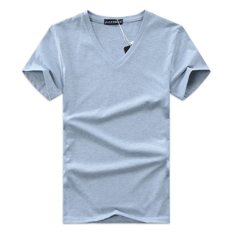 Short Sleeve T Shirt Men's Tops Tees V Neck Short Sleeve Slim Fit T-Shirt Men Casual Summer Tshirt Camisetas Plus Size S-5XL
