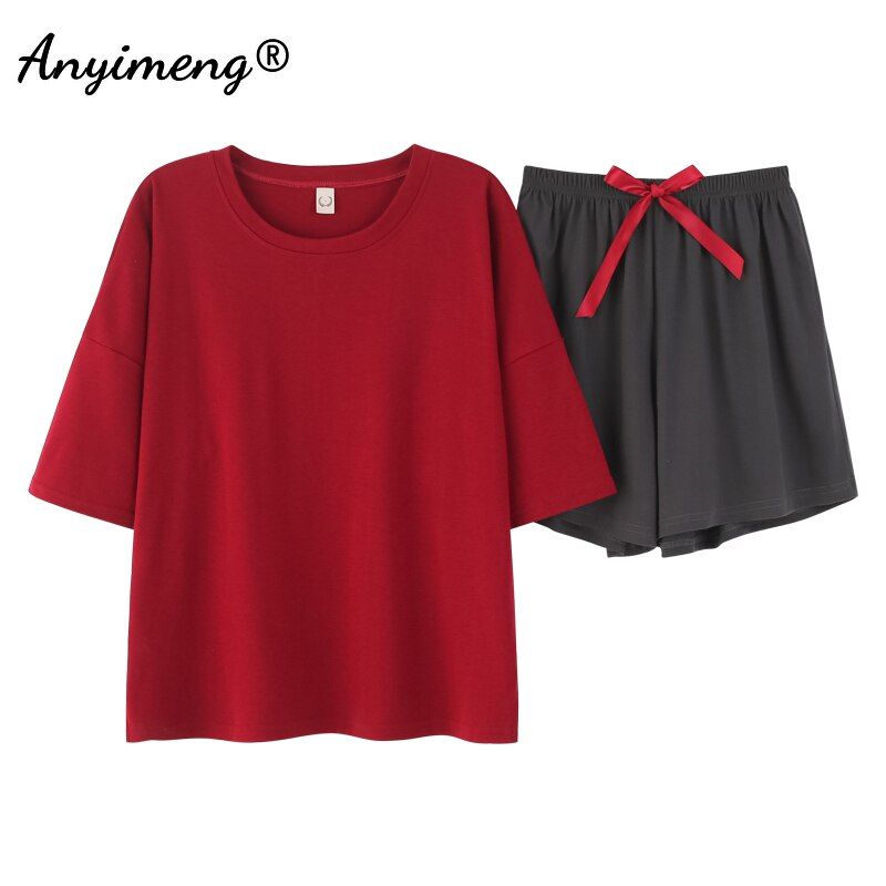Women Pajamas Cotton Sleepwear for Summer Sleeveless M-3XL Nightwear Shorts Pajamas Embroidery Fashion Home Clothing Pijamas