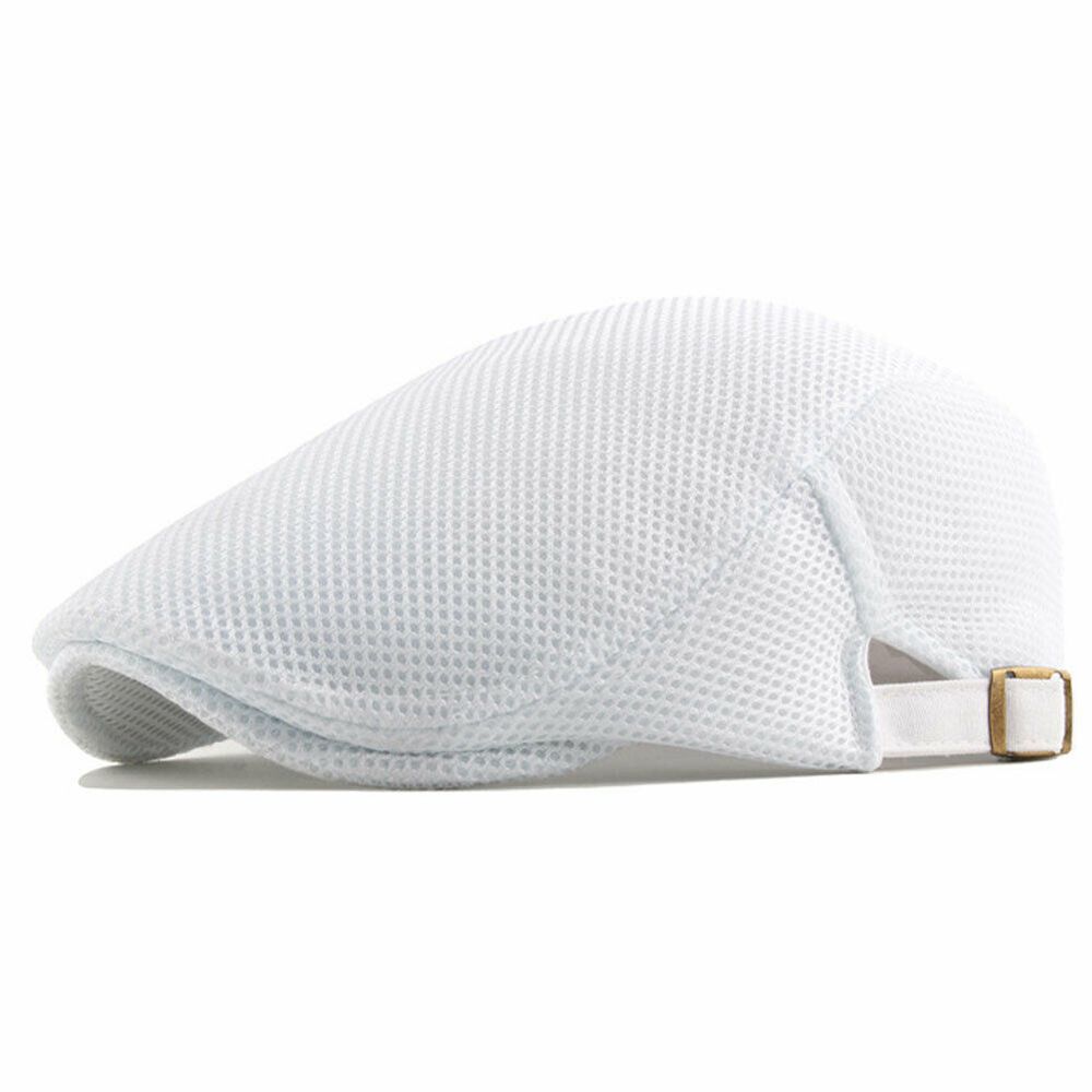 Men Newsboy Visors Cap Peaked Cabbie Baker Boy Flat Hat Golf Gift