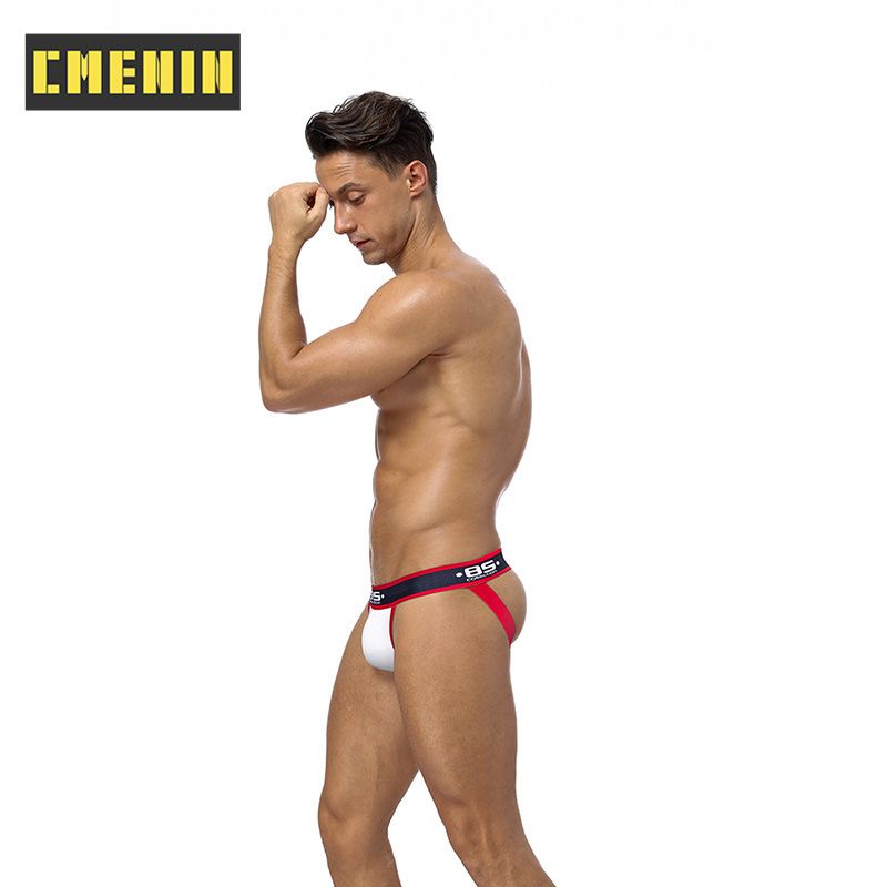 CMENIN 1pcs BS (1 Pieces) Splice Modal  Men Underwear thongs Mens Jockstrap Fashion thongs And G strings CMENIN 1pcs Low waist Threadwork Innerwear BS137