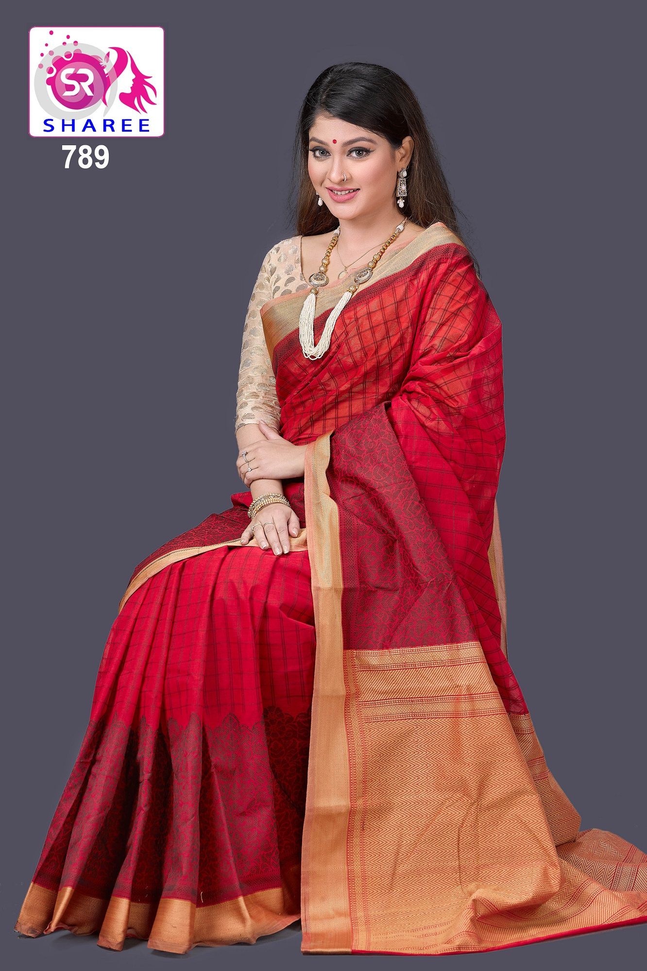 Multi Colour Cotton Saree for Women (from Tangail)