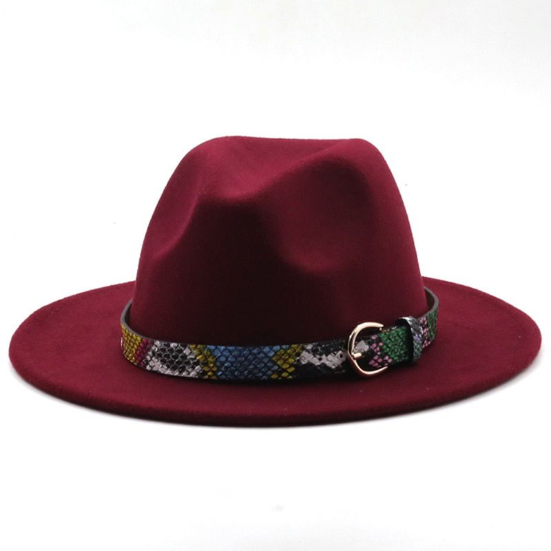 fedora hat women men Winter spring Wide Brim jazz caps belt band classic black white church formal wedding winter women hats new