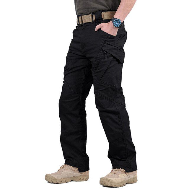 Pants Men Multi-cket   Trousers Male IX9 Waterproof Wear Resistant Cargo Joggers Big Size 5XL