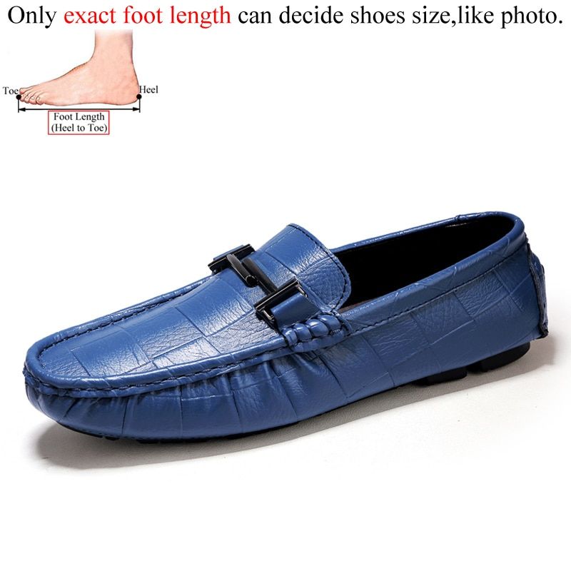 Spring Summer Casual Leather Men Loafers Moccasins Luxury Shoes Fashion Driving Moccasin Man Big Size 47 48 49 50
