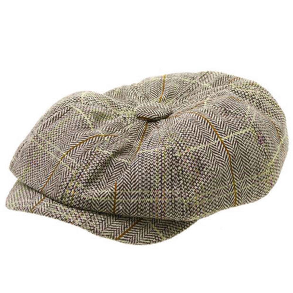 Fashion Men's Cabbie Newsboy Cap Men Ivy Hat Golf Driving Beret Summer Sun Flat men Winter hat