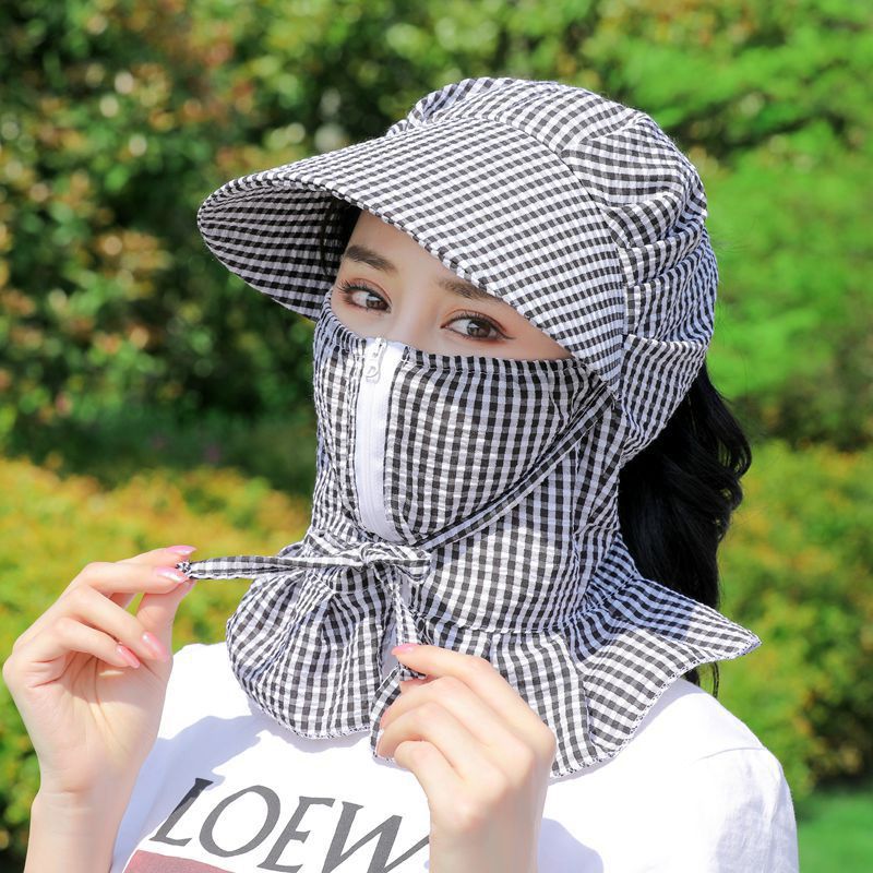【ALLGOOD】Sunscreen Hat Female Summer UV Protection SunshaCycling Sun Hat