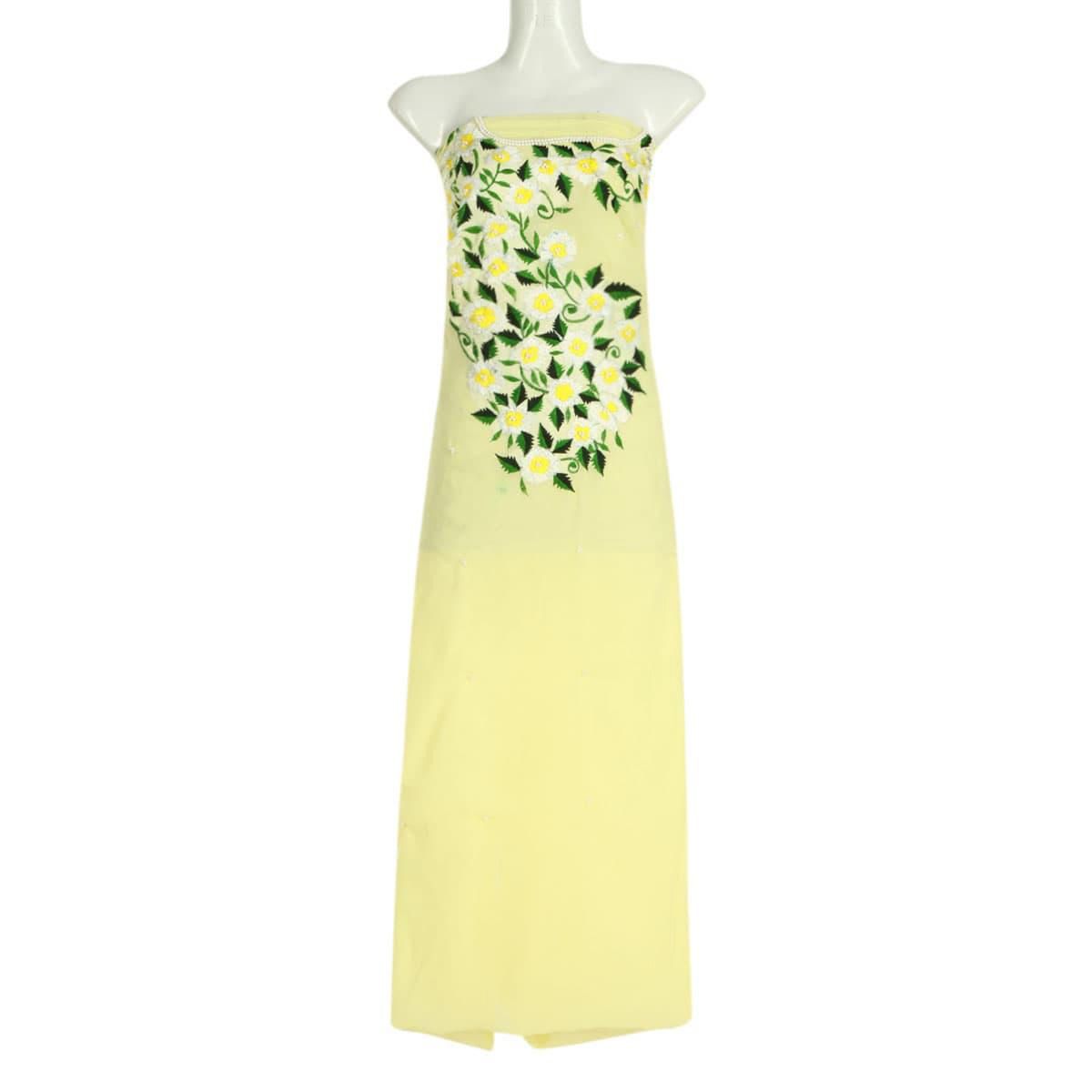 Unstitched Cream Georgette Kurti for Women
