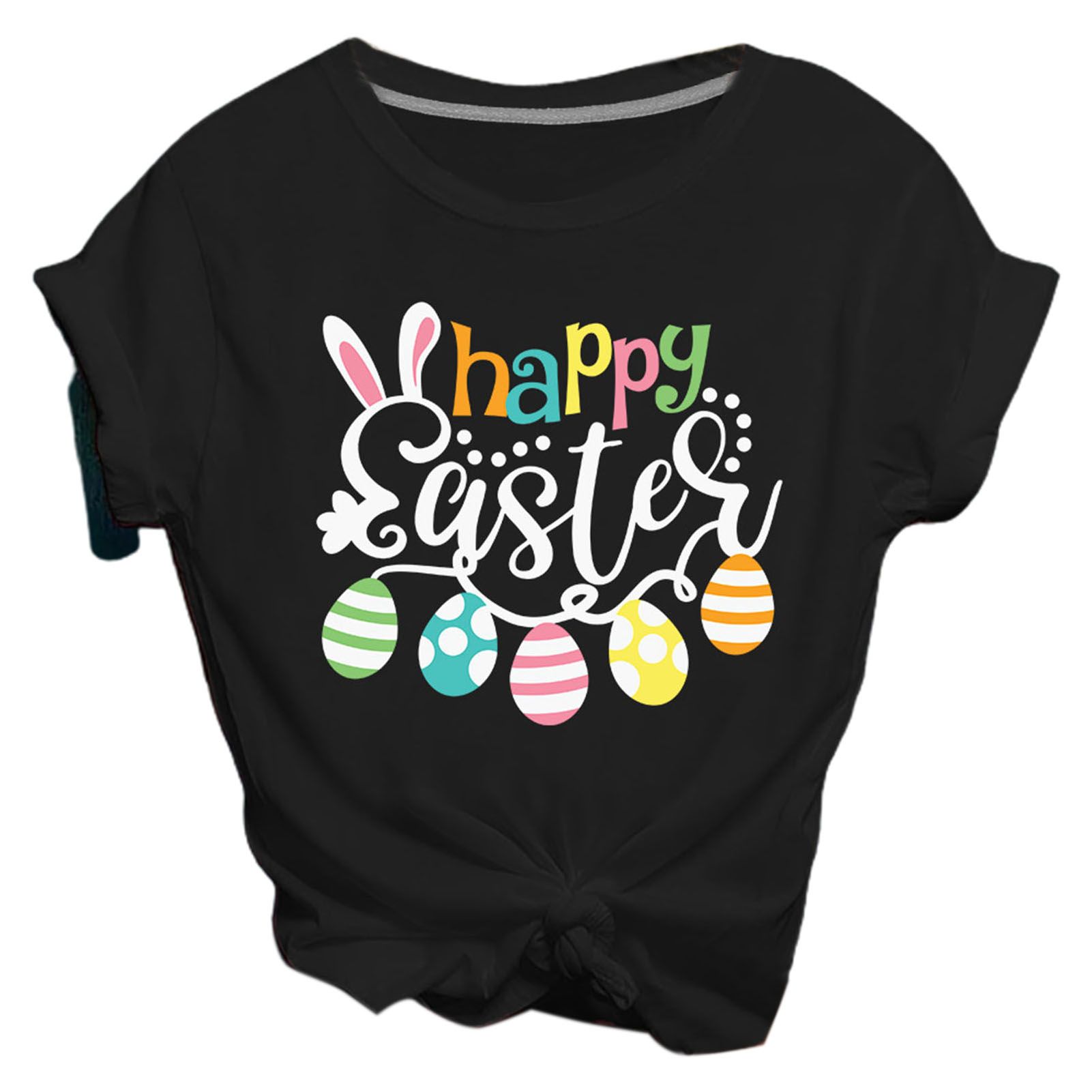 Casual Top Lightweight Letter Design Uni T-shirts