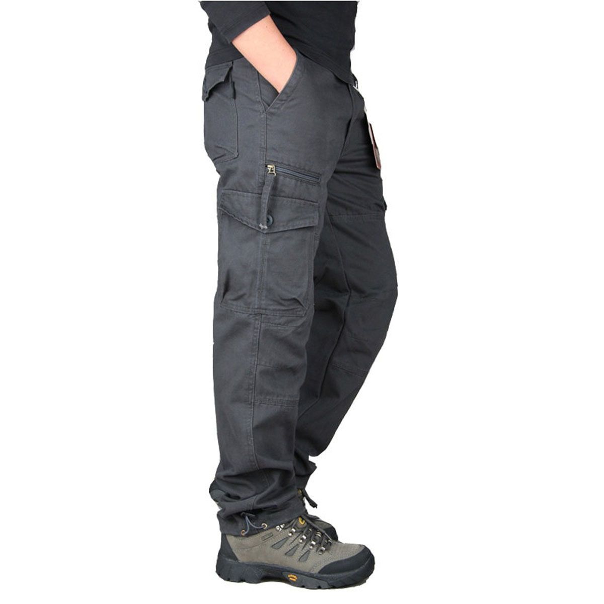 Overalls Cargo Pants Men Spring Autumn Casual Multi Pockets Trousers Streetwear  Straight Slacks Men  Tactical Pants