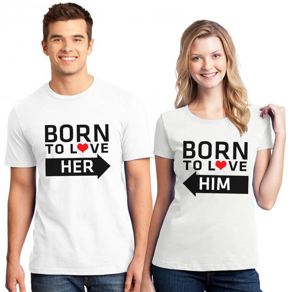 Taiwan CVC Fabric Couple T-shirt 0068