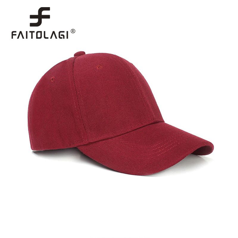 Solid Color Baseball Cap Women Sun Visor Caps Summer Outdoor Adjustable Cotton Snapback Hats Men Dad Hat