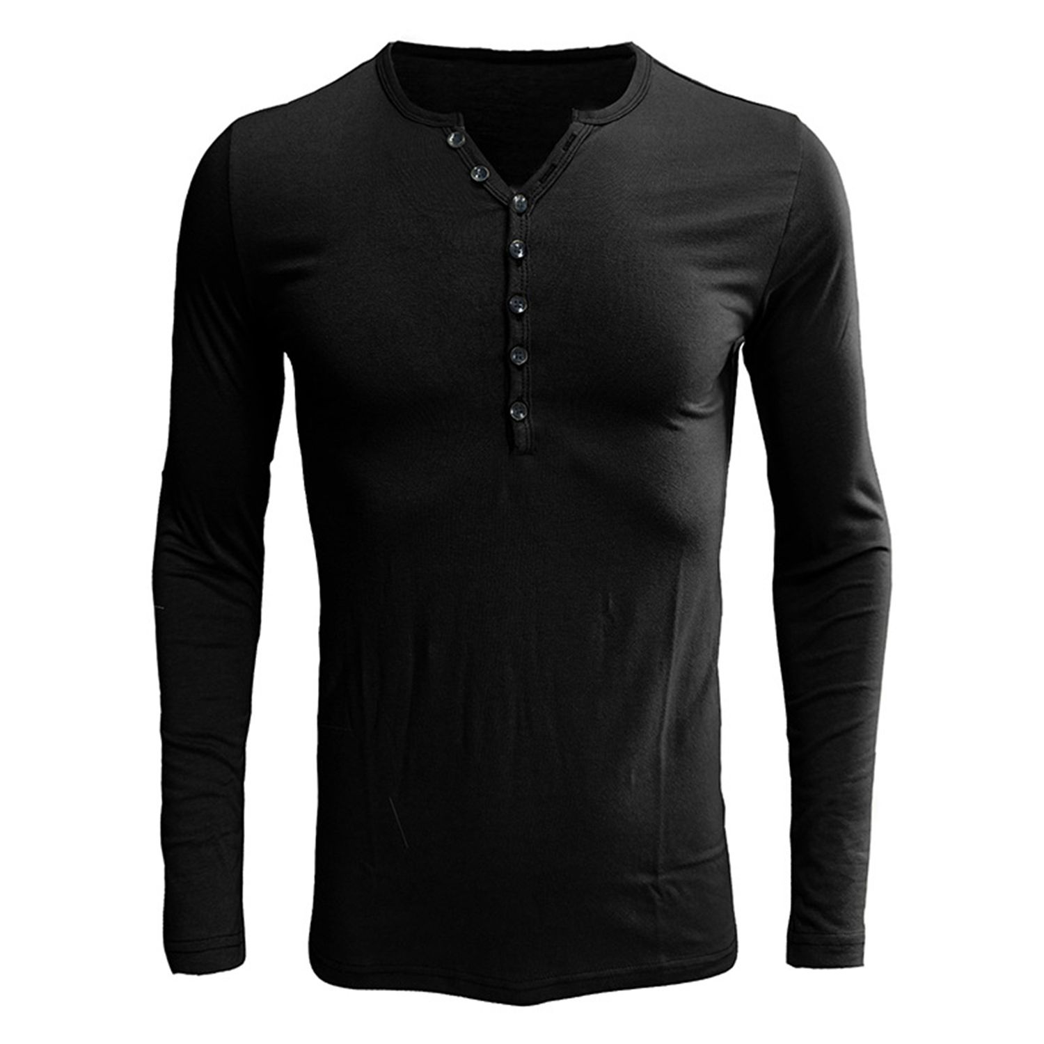 Men Shirt Regular Sleeve Close-fitting Crew Neck T-shirt