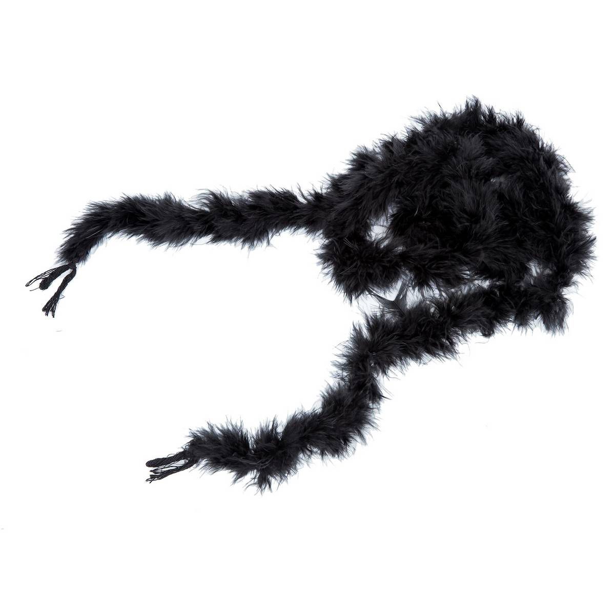 6 foot marabou feather boa for Diva Night Tea Party Wedding - Black