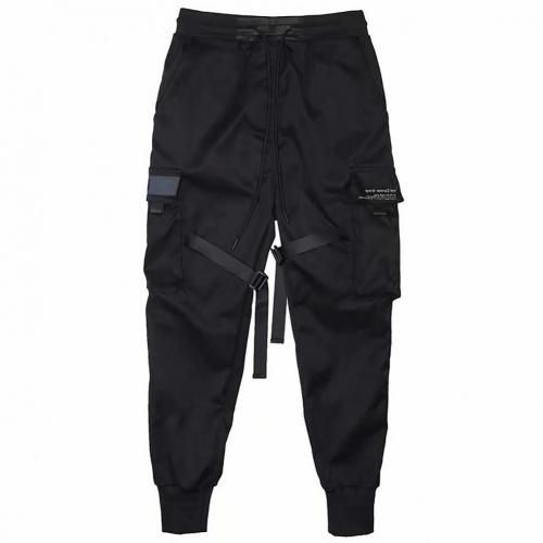 Hop Men Casual Multickets Ss Ankle Tied Cotton Drawstring Cargo Pants Long Track Fashion Trouser for Men
