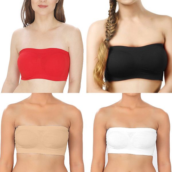 Cotton Tube Bra for Women 4 Piece