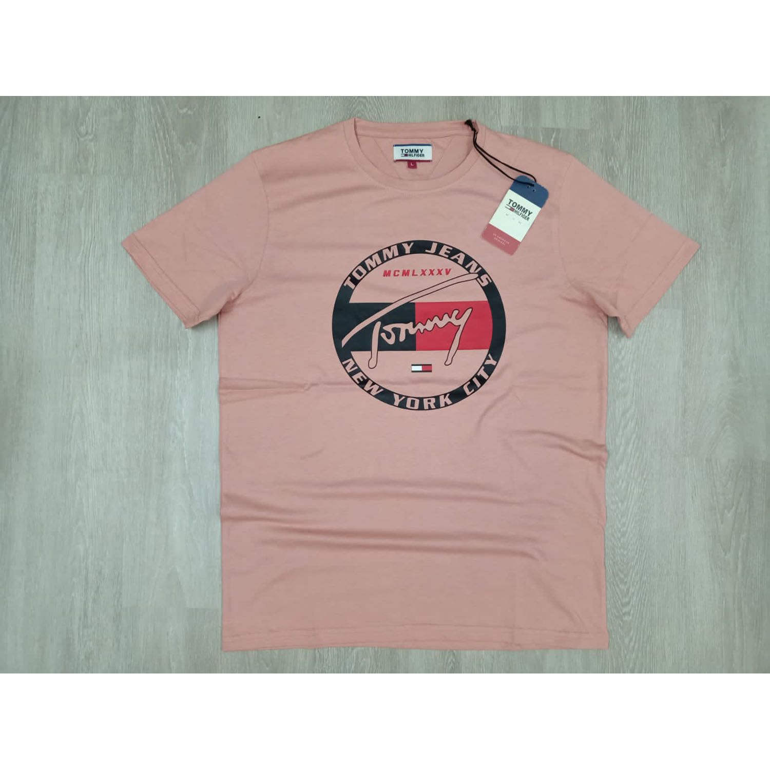 Short Sleeve Cotton Premium Pink T-Shirt for Men