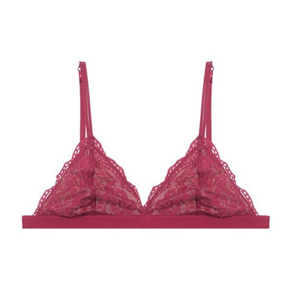 Ladies  Lace Bralette Wirefree Lingerie Unpadded Bra Comfortable Breathable Adjustable Underwear Brassiere