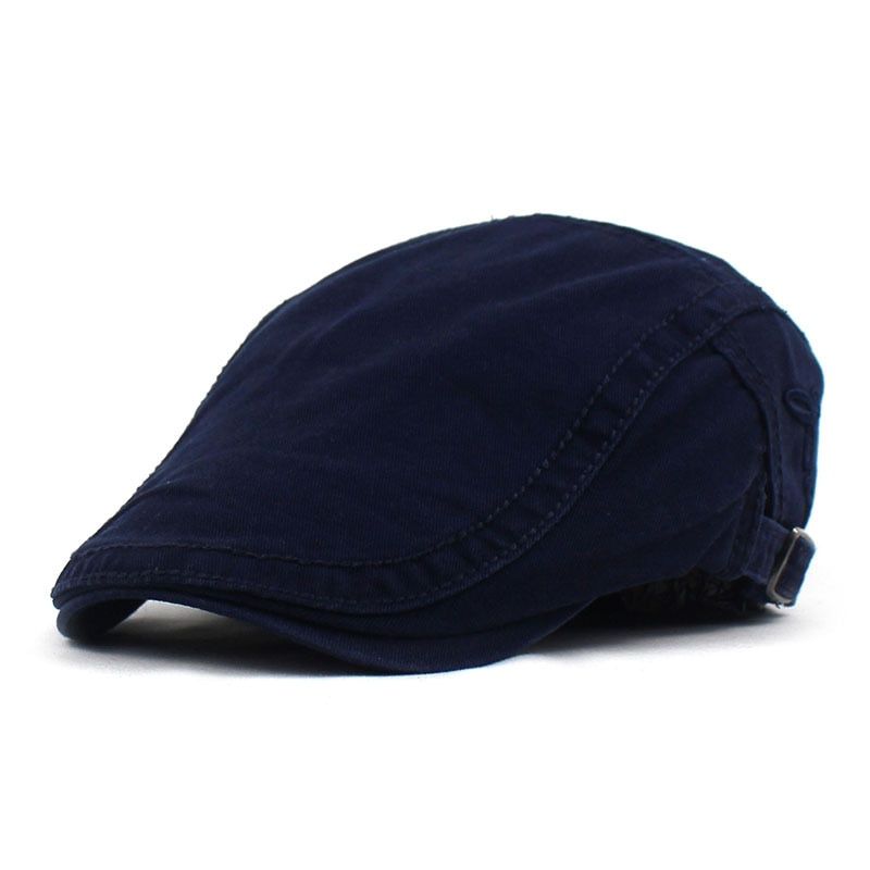 Spring Summer Newsboy Caps Men Cotton Flat Peaked Cap Women Painter Beret Hats 13