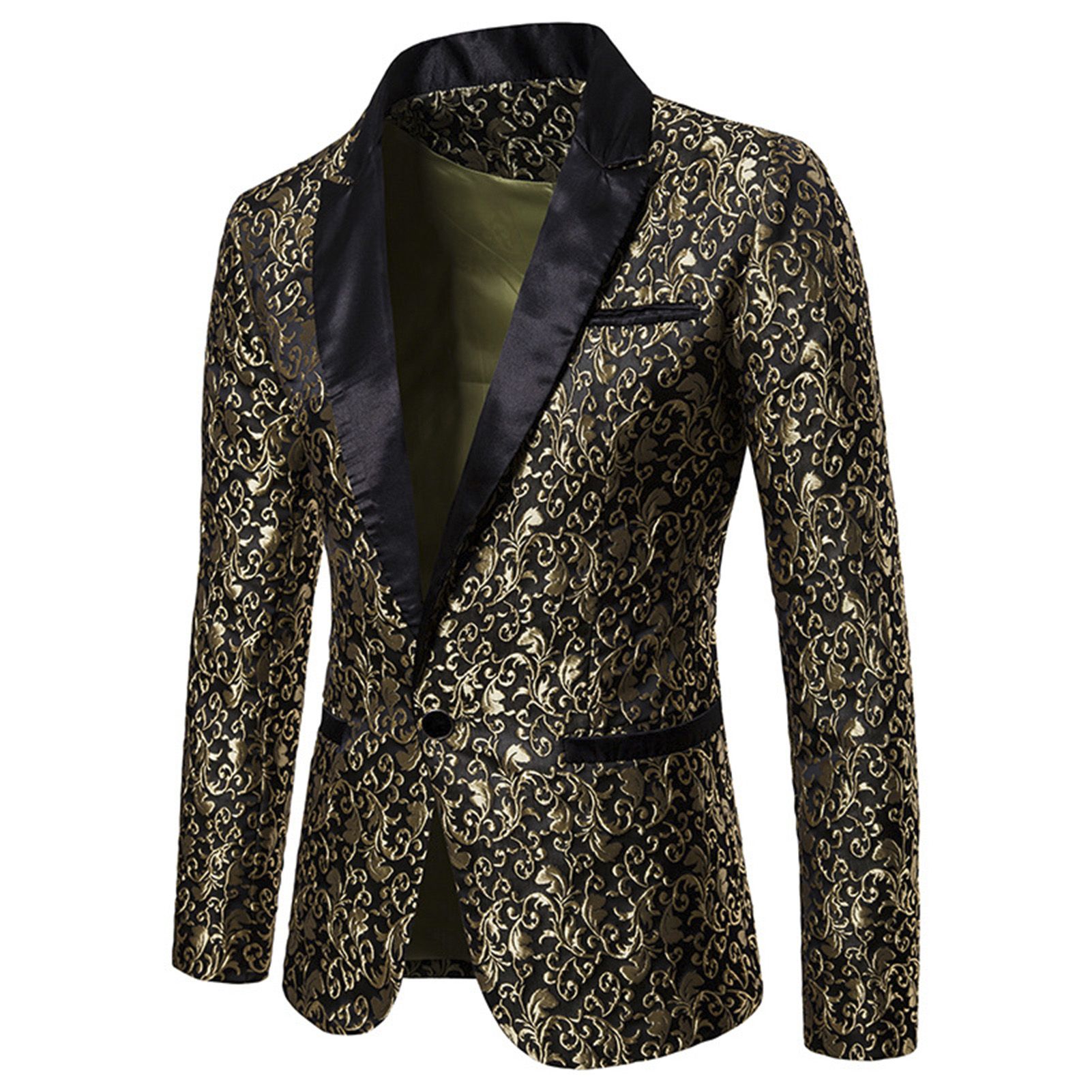 Suit Jacket Long Sleeve Handsome Lapel Blazer