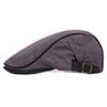 Vintage Men Twill Cotton Linen Baseball Cap Adjusle Beret Dad Hat Sunhat