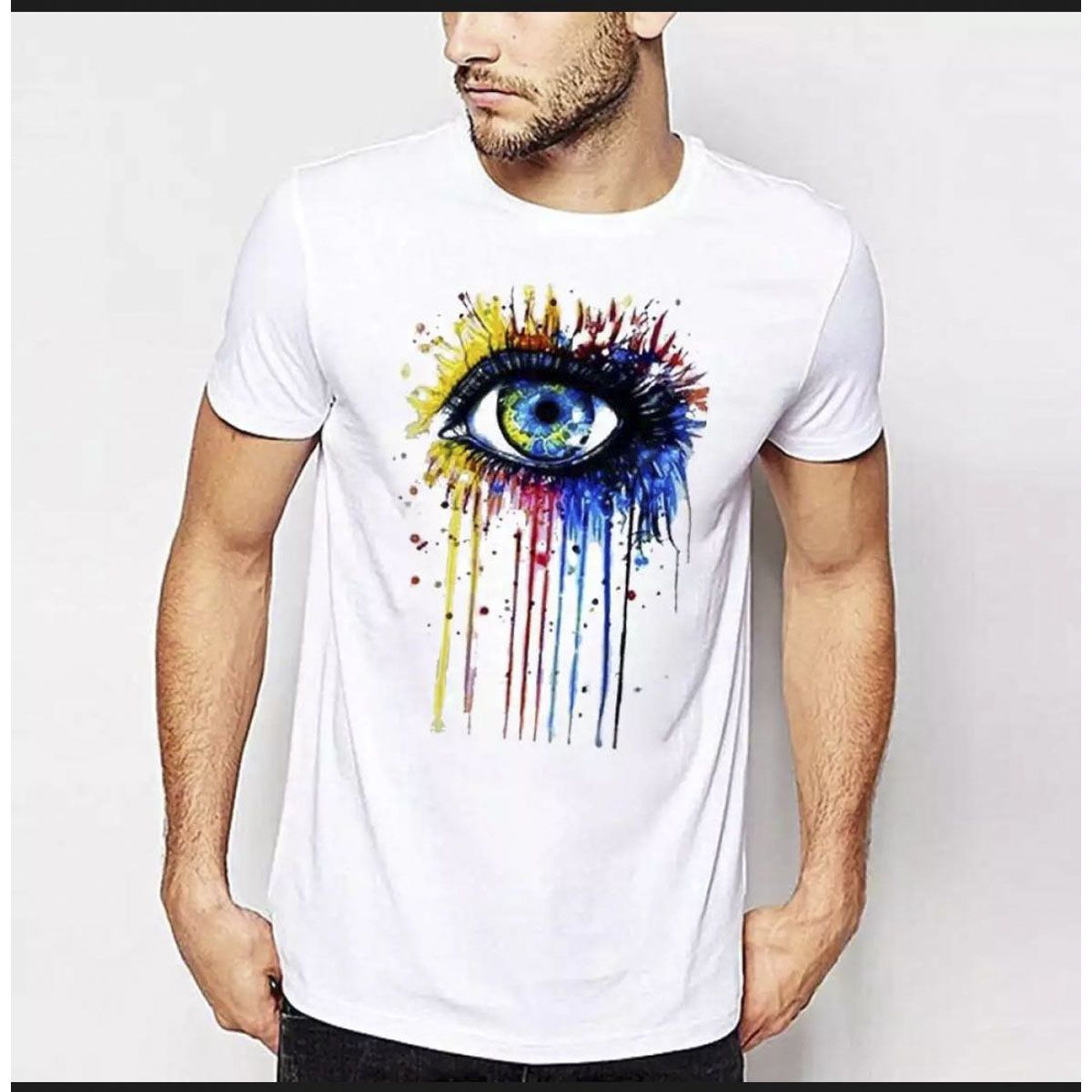 Menz 100% Poly Cotton Printed Tshirt