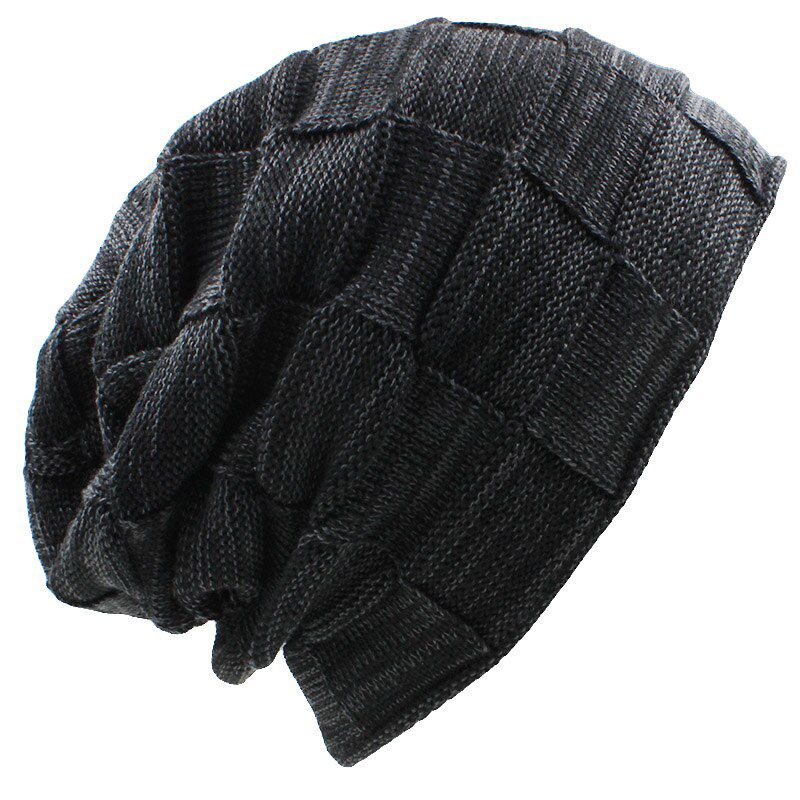 LOVINGSHA Solid Design Skullies Bonnet Winter Hats For Women Men Beanie Men's Faux Fur Warm Baggy Knitted Winter Hat
