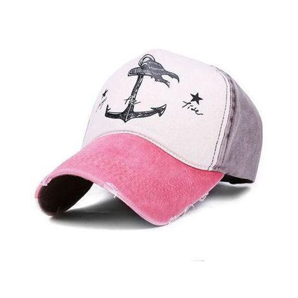 2018 Spring Autumn Couples Hat For Man And Woman Pure Cotton Caps Do Old Pirate Ship Anchor Brand Hats 6 colors
