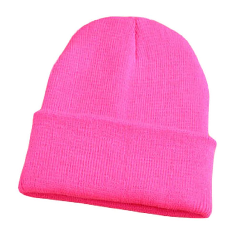 Solid Unisex Beanies Hats Winter Wool Blend Soft Warm Knitted Caps Hat Ski Beanie Elastic Cotton Red Black Thick Warm