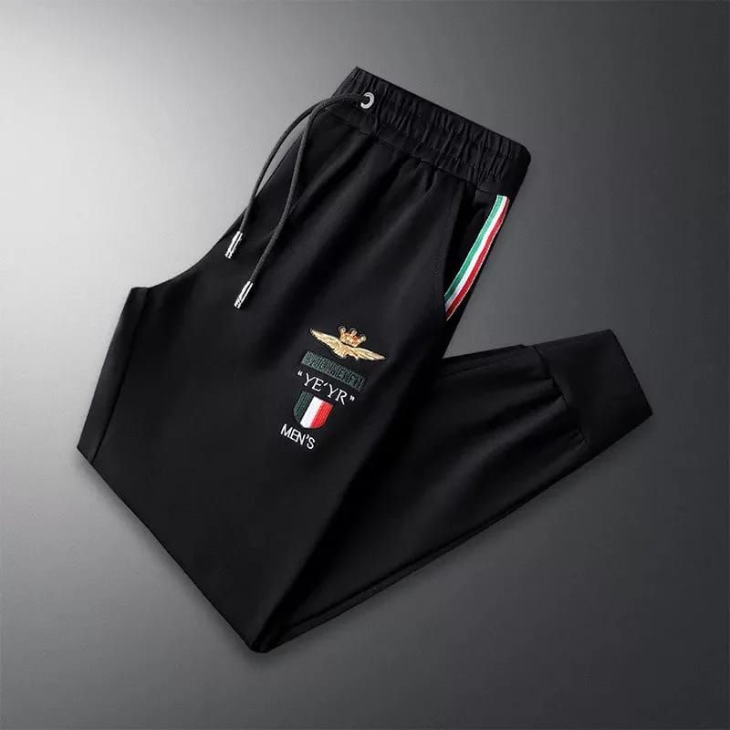 Black Cotton Trouser For Man - Trouser - Joggers For Men