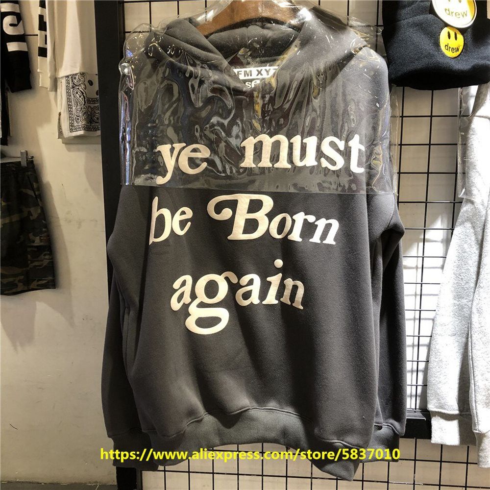 Lucky me Hoodies MEN Women I see Ghosts Hoodies Feel Sleeve red Logo Kanye West Pullovers SEE Ghosts Sweatshirts
