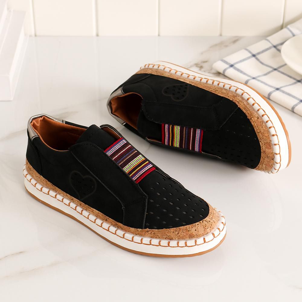 【ALLGOOD】new explosions large size casual sports hollow love music heart-shaped single shoes women