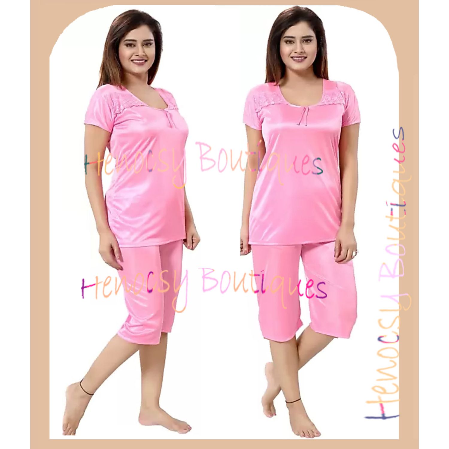 Night  Dress Indian Tops Set Short