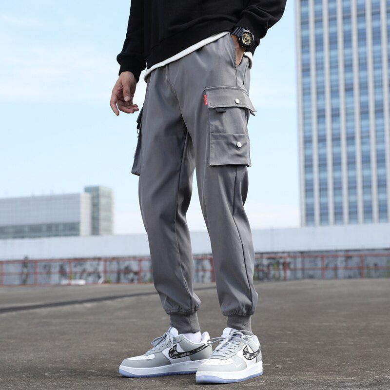 New Men's Cargo Harem Pants Hip Hop Casual Male Joggers Trousers Fashion Casual Streetwear Pants harem pants