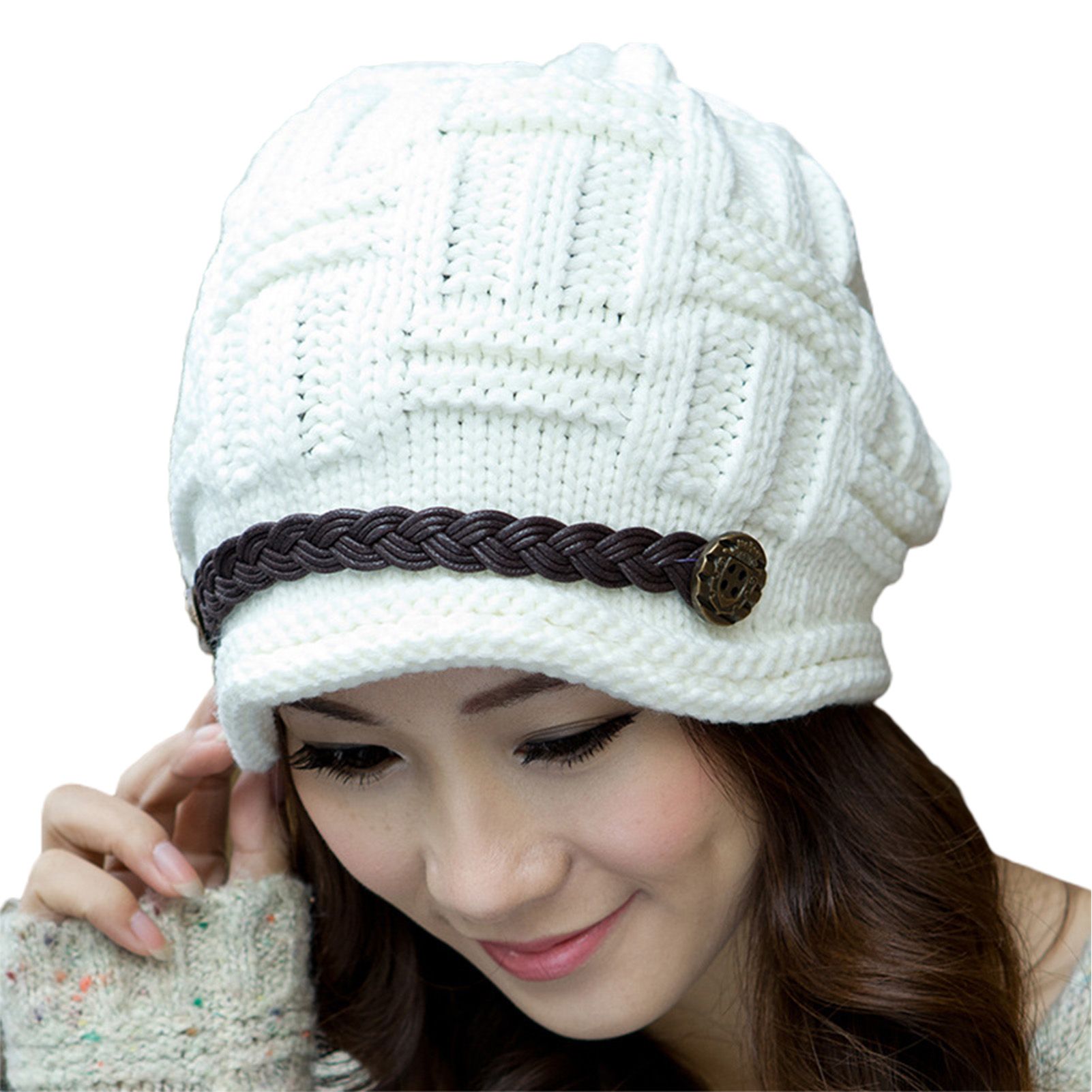 Hat Crimping Windproof Knitting Cap