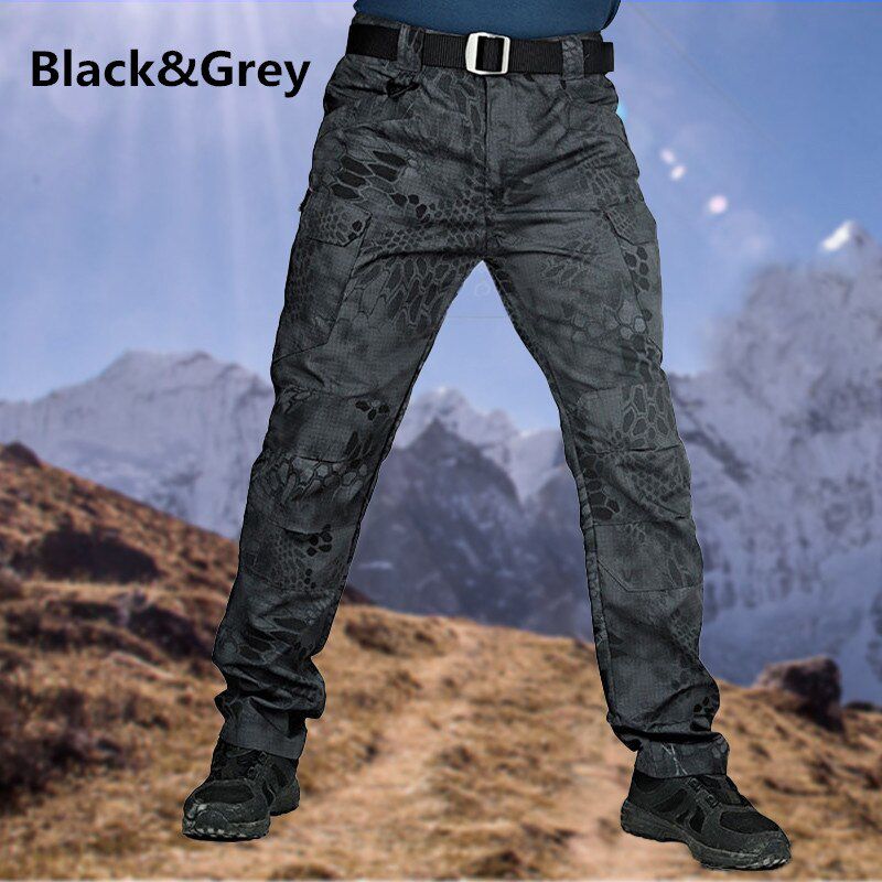 Classic Men Casual Cargo Pants Outdoor Hiking Trekking  Tactical Joggers Pant  Multicket Trousers