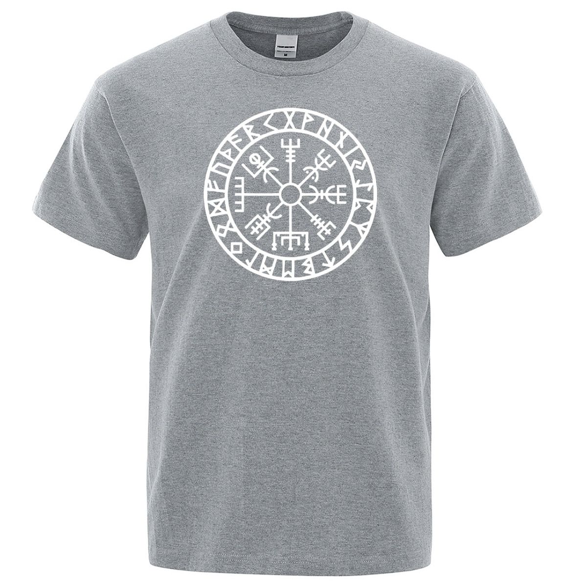 Men Vikings Odin Warrior Legend T Shirt Pure Cotton Tops Tee Novelty Men Short Sleeve Crewneck Tees Summer Cotton Mens T-Shirts