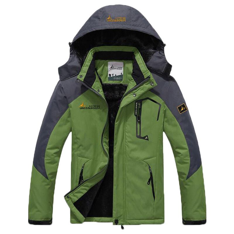 Winter Jacket Men Windbreaker Velvet Thick Parka Warm Windproof Fleece Coats Male Hooded Jackets Waterproof Men's Clothing LX162