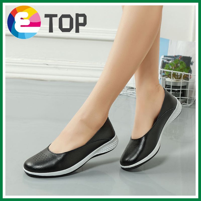 Flats For Women Comfort Leather Flat Shoes Women Korean Style Loafers Ballet Shoes Women Moccasins Big Size 35-42