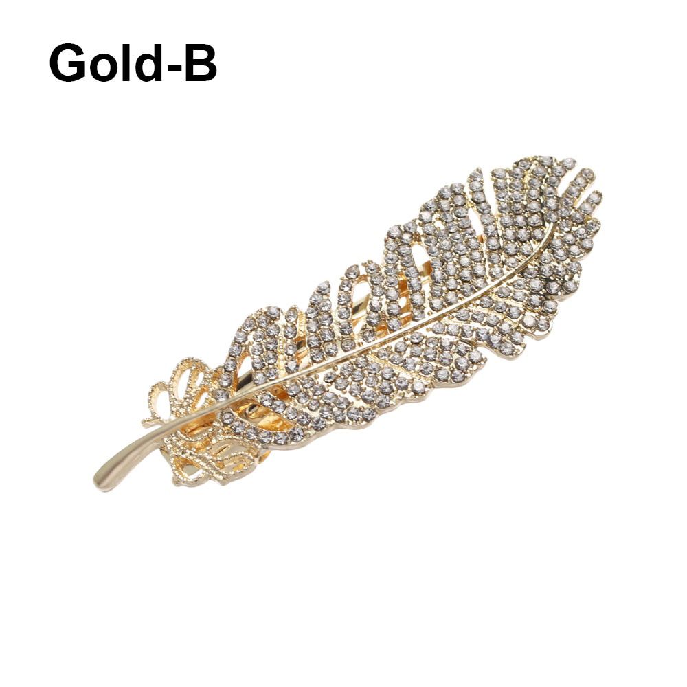 1Pcs Vintage Pearl Leaf Shaped Hair Clips for Women Metal Hairpins Stars Feather Hair Barrettes Wedding Party Hair Styling Tools