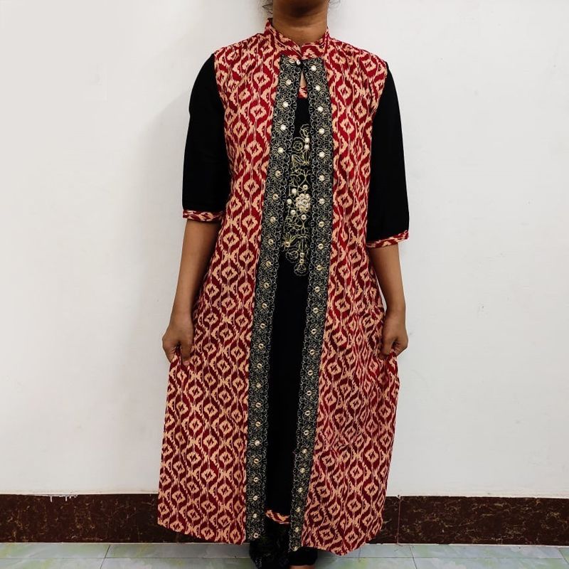 Fashionable Linen stitched long kurti for women and girls. kurti for girls. kurti. kurti for women. kurti dress. kurta.
