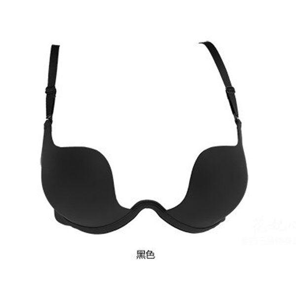 Racerback formal bra thick push up seamless bra belt plus size color white blue black skin