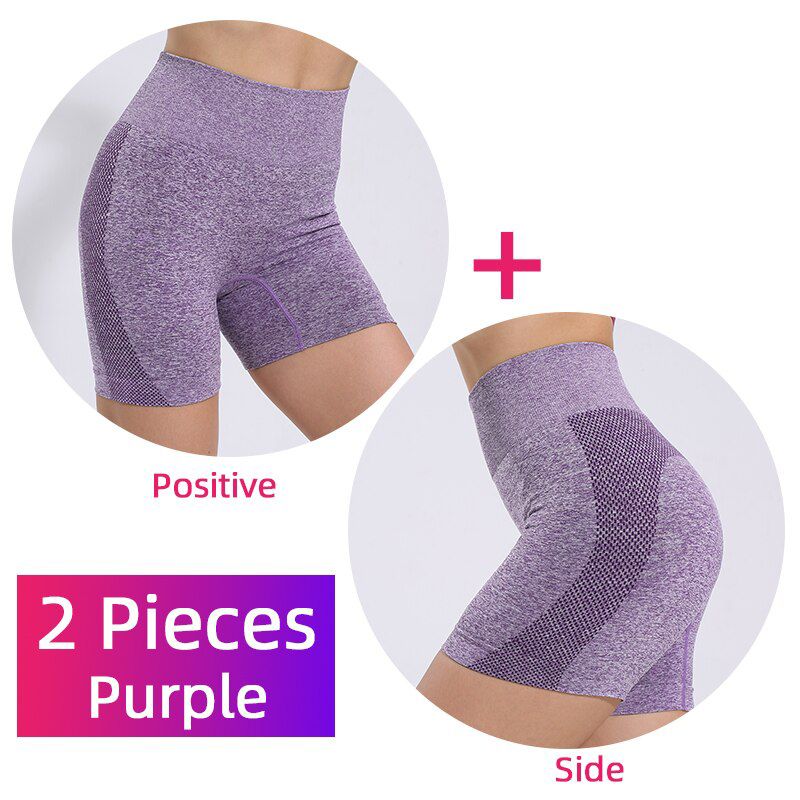 1/2 PCS Seamless Running Shorts High Waist Gym Shorts Scrunch Butt Fitness Compression Shorts Push Up Biker Shorts Women